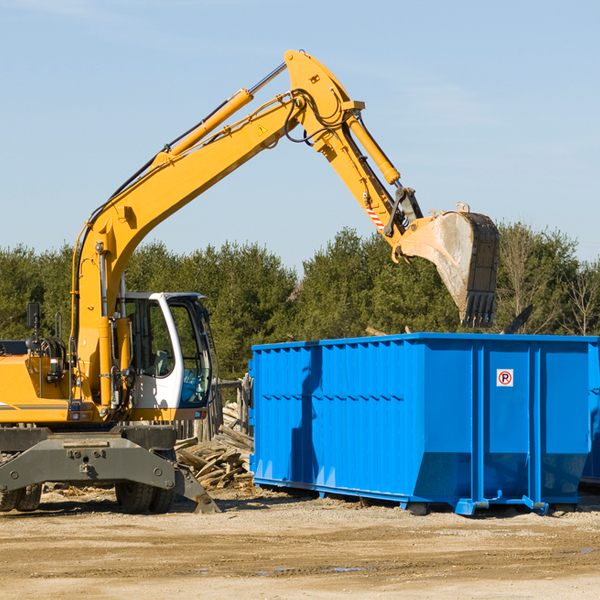 are there any restrictions on where a residential dumpster can be placed in Weesaw MI